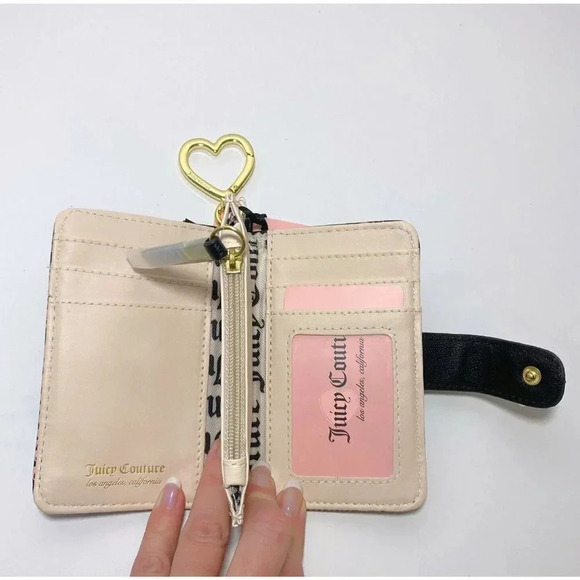 Juicy Couture If The Crown Fits Black Bag & Hang On Tight Tab Card Wallet NWT - Picture 10 of 10